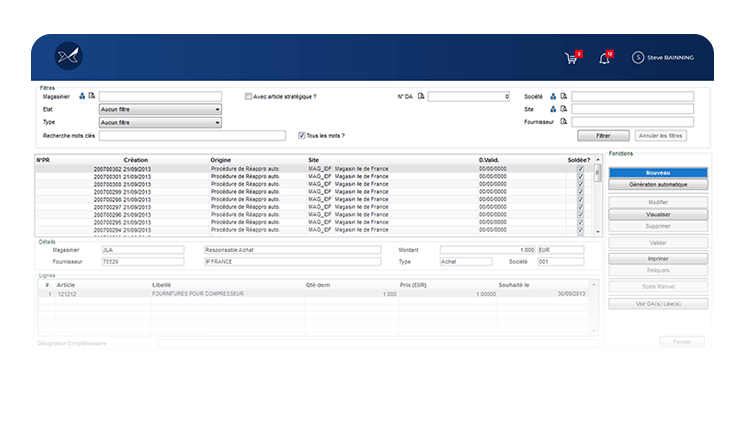 Procurement and inventory management by Oxalys